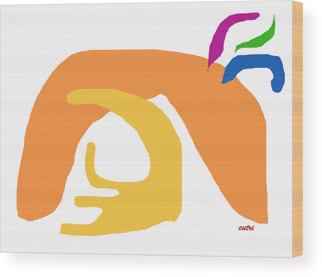 Matisse Wood Print featuring the digital art Abstract Ala Matisse 2 by Anne Cameron Cutri