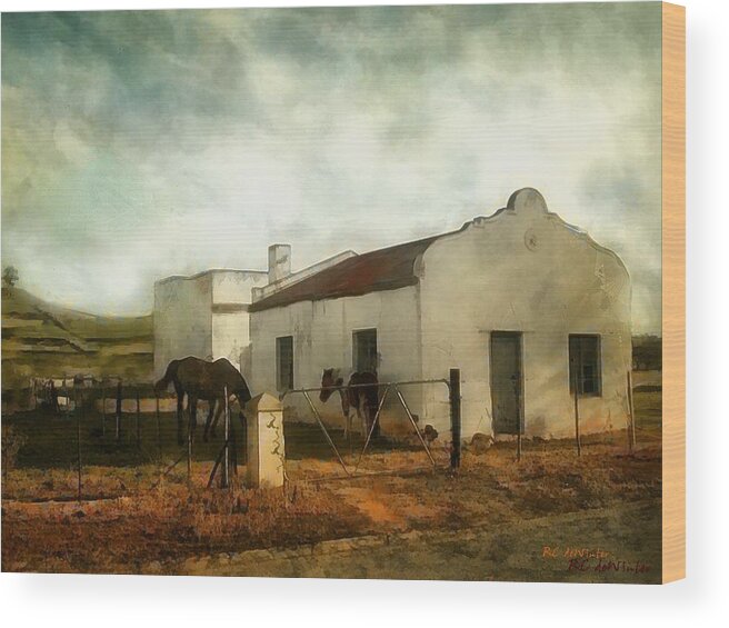 Ranch Wood Print featuring the painting Afternoon at Lone Tree Ranch by RC DeWinter
