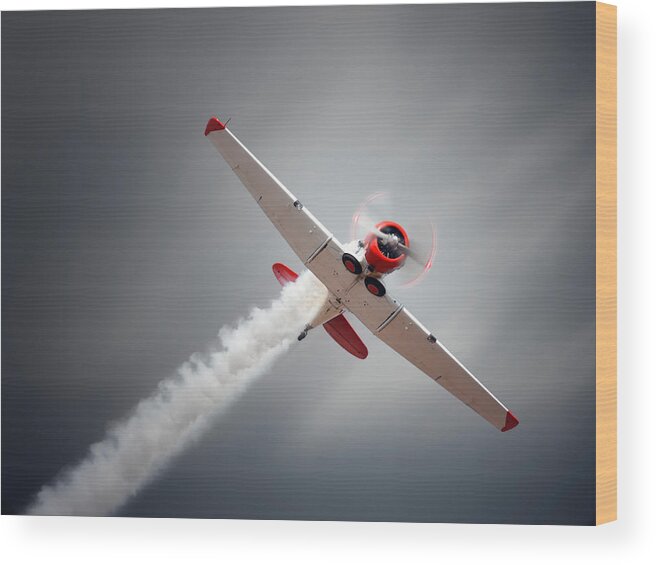 Airplane Wood Print featuring the photograph Aircraft in flight by Johan Swanepoel