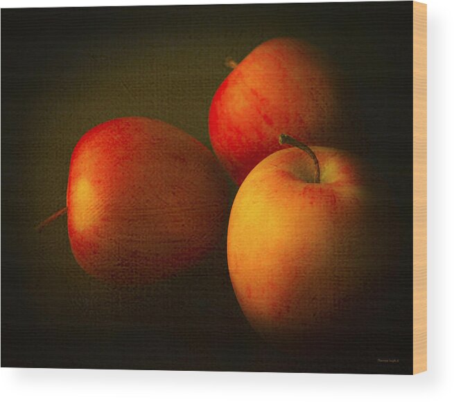 Kitchen Wood Print featuring the photograph Ambrosia Apples by Theresa Tahara