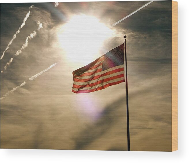 4th Of July Wood Print featuring the photograph America by Paul Foutz