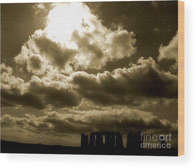 Edited Wood Print featuring the photograph Ancient Mystery by Vicki Spindler