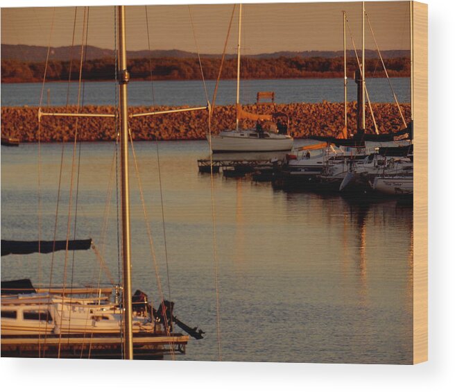 Autumn Wood Print featuring the photograph Autumn Harbor by Wild Thing