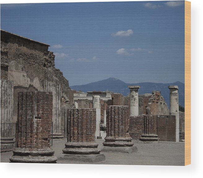 Pompeii Wood Print featuring the photograph Basilica of Pompeii by Ivete Basso Photography