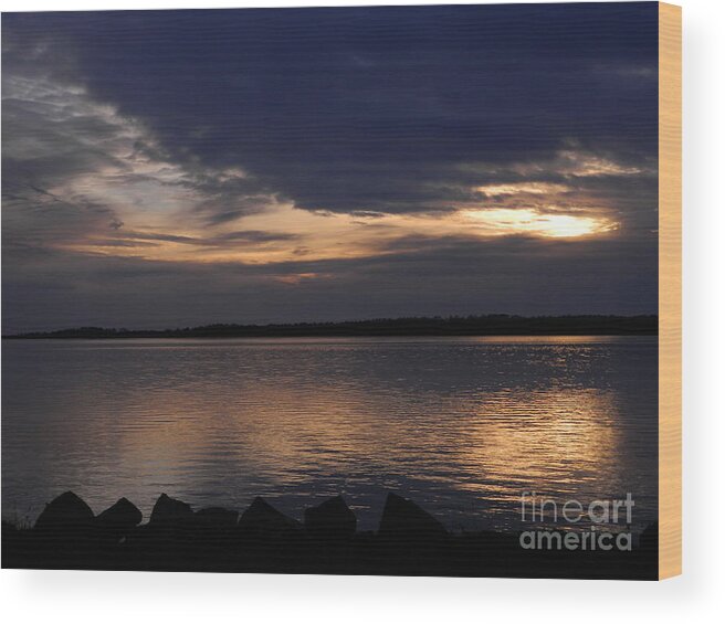 Reflections Wood Print featuring the photograph Bay Reflections by Gallery Of Hope Reflections Wood Print featuring the photograph Bay Reflections by Gallery Of Hope