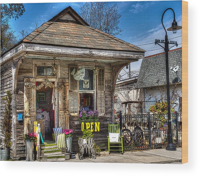 Gift Wood Print featuring the photograph Bay St Louis by Don Schiffner