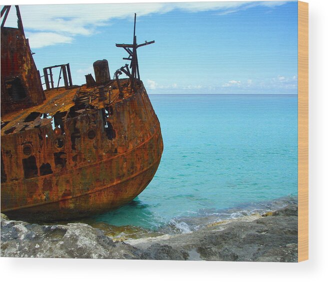 Boat Wood Print featuring the photograph Beautiful Junk by Kim Pippinger