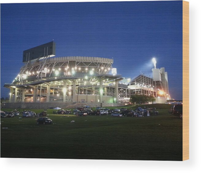 Penn State Wood Print featuring the photograph Beaver Stadium by Ross Ansel