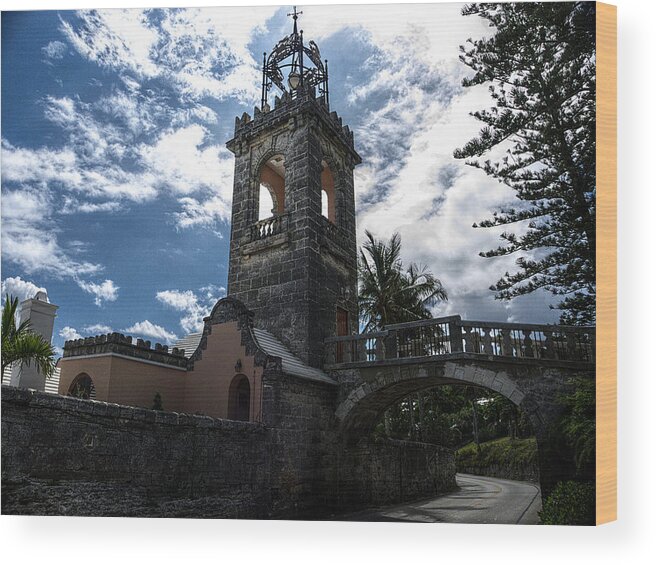 Bell Wood Print featuring the photograph Bermuda Bell Tower by Richard Reeve