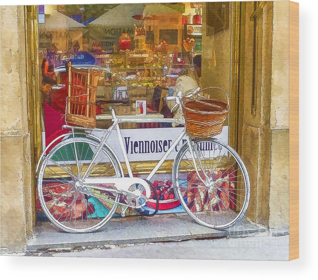 Bicycle Art Wood Print featuring the photograph Bicycle bike by Justyna Jaszke JBJart