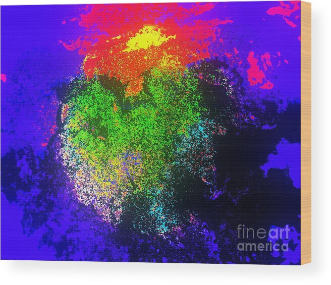 Fantasy Canvas Prints Wood Print featuring the digital art Blooming nebula by Pauli Hyvonen