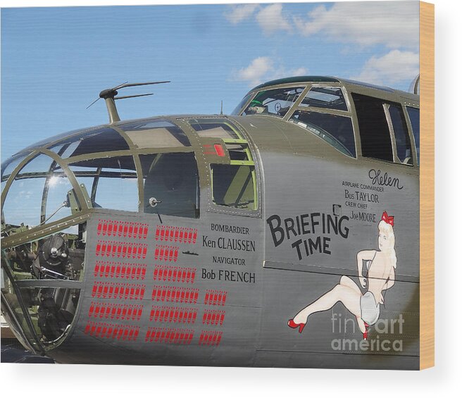 Airplane Wood Print featuring the photograph Bombs Away by Cindy Manero
