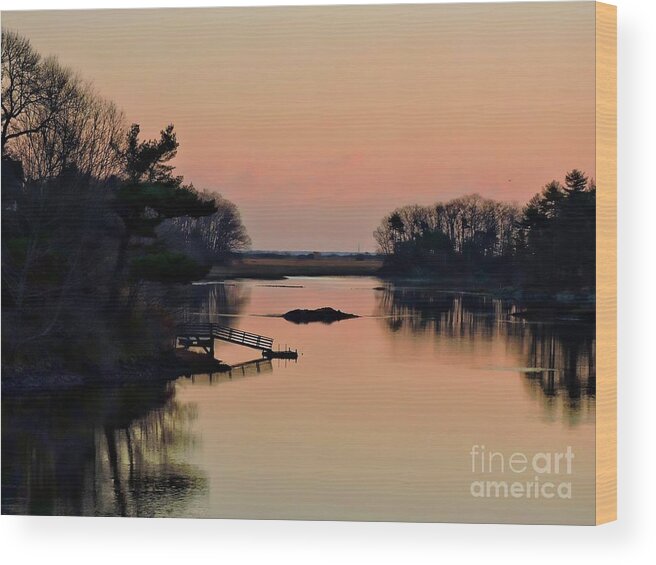 Landscape Wood Print featuring the photograph Breaking Dawn by Marcia Lee Jones