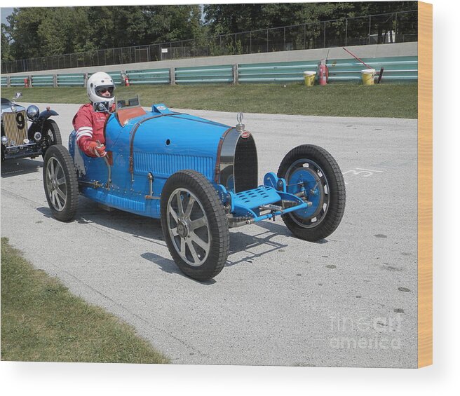 Bugatti Wood Print featuring the photograph Bugatti Type 35 Racer by Neil Zimmerman