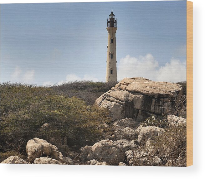 California Lighthouse Wood Print featuring the photograph California Lighthouse by Joe Granita