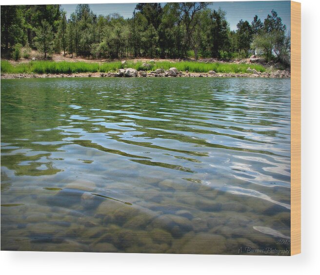 Goldwater Lake Wood Print featuring the photograph Calm Waters by Aaron Burrows