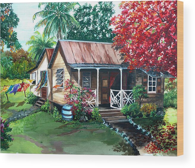 Caribbean Life Wood Print by Karin Dawn Kelshall- Best - Fine Art