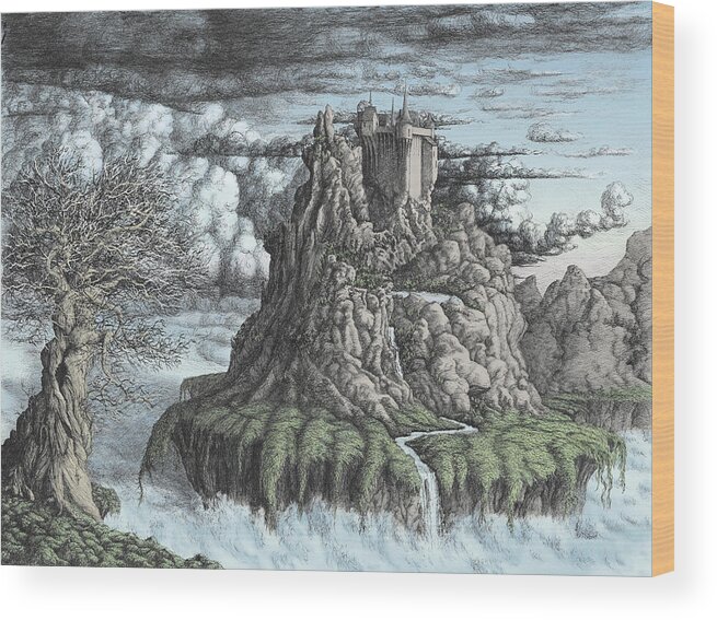 Castle Wood Print featuring the digital art Castles Made of Sand ll by Peter Rashford
