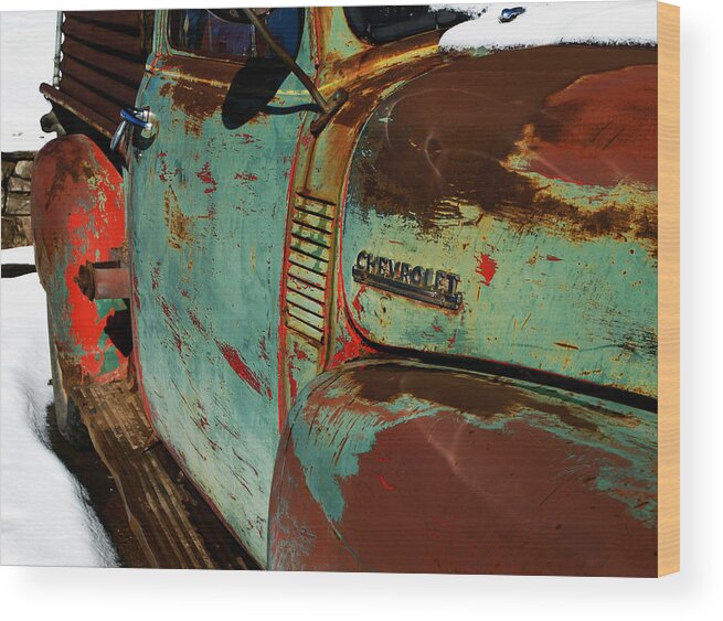 Chevy Wood Print featuring the photograph Arroyo Seco Chevy by Gia Marie Houck