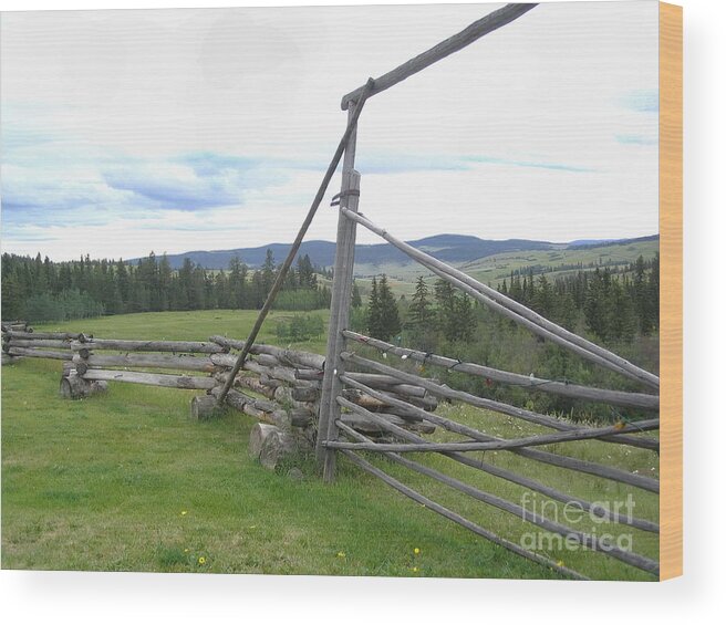 Chilcoltin Wood Print featuring the photograph Chilcoltin Way by Vivian Martin