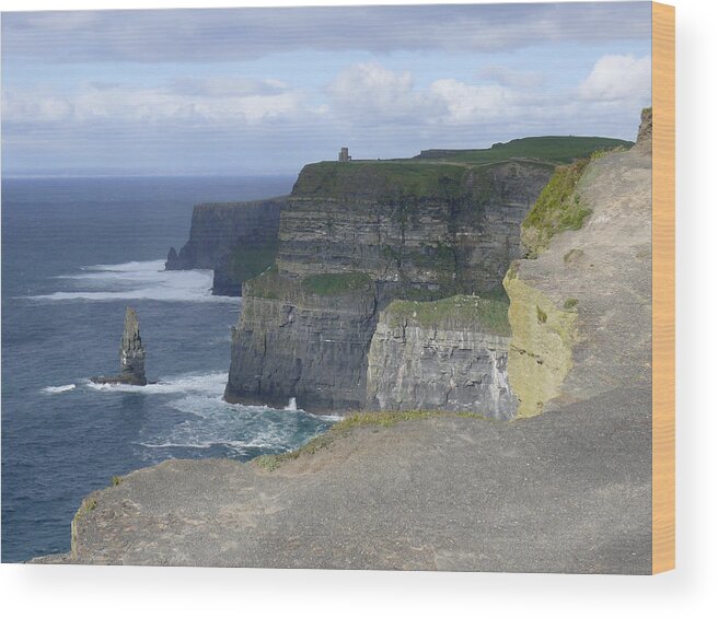 Travel Wood Print featuring the photograph Cliffs of Moher 4 by Mike McGlothlen