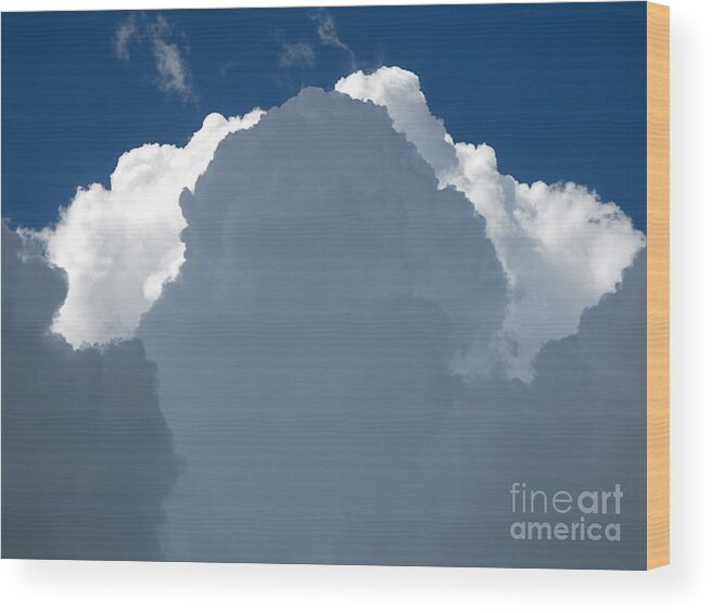 Cloud Layers 1 Wood Print featuring the photograph Cloud Layers 1 by Robert Birkenes