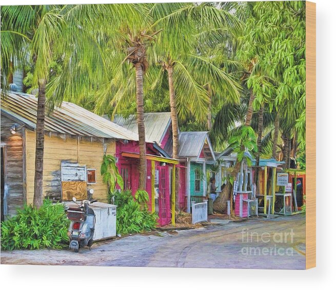 Colorful Wood Print featuring the photograph Lazy Way Lane by Peggy Hughes