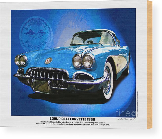 Corvette Wood Print featuring the photograph Cool Corvette by Kenneth De Tore