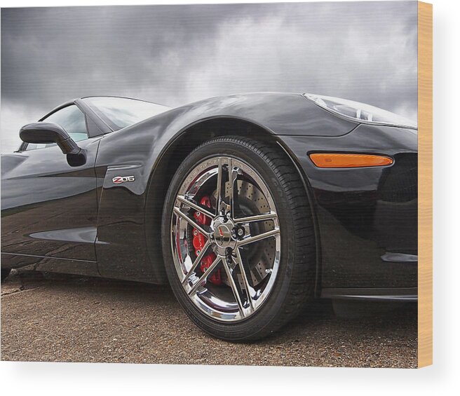 Classic Vette Wood Print featuring the photograph Corvette Z06 by Gill Billington