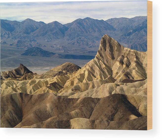 Death Valley National Park Wood Print featuring the photograph Death Valley NP Zabriskie Point 11 by JustJeffAz Photography