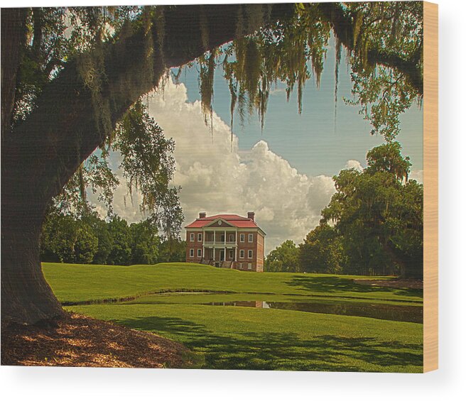 Nature Wood Print featuring the photograph Drayton Hall by Kevin Senter