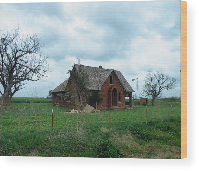 Farm Wood Print featuring the photograph End of the Dream by The GYPSY