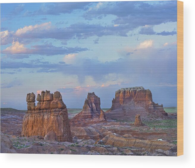 00176013 Wood Print featuring the photograph Eroded Buttes Bryce Canyon NP by Tim Fitzharris