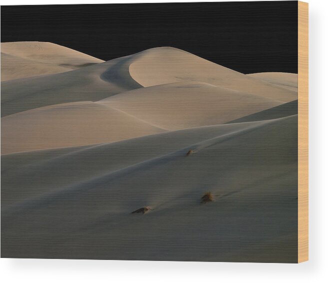 Death Valley Wood Print featuring the photograph Eureka Dune Dreams by Joe Schofield