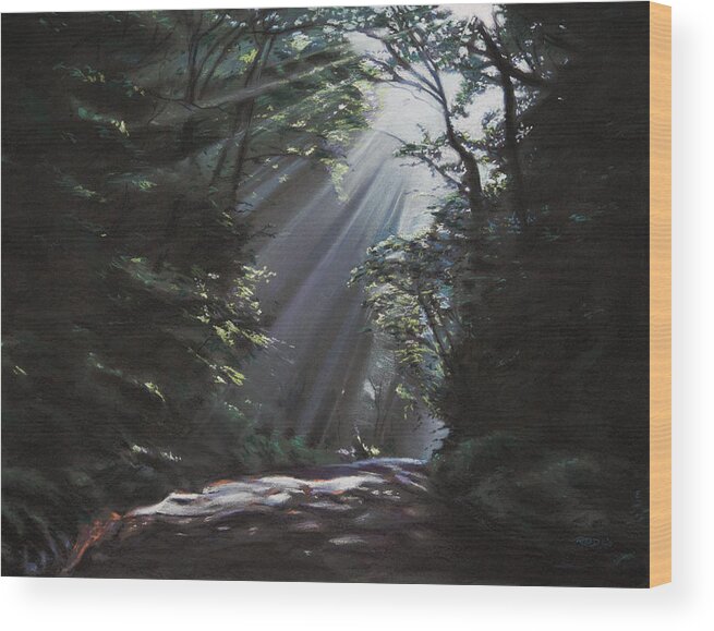 Art Wood Print featuring the painting Filtered Light by Christopher Reid