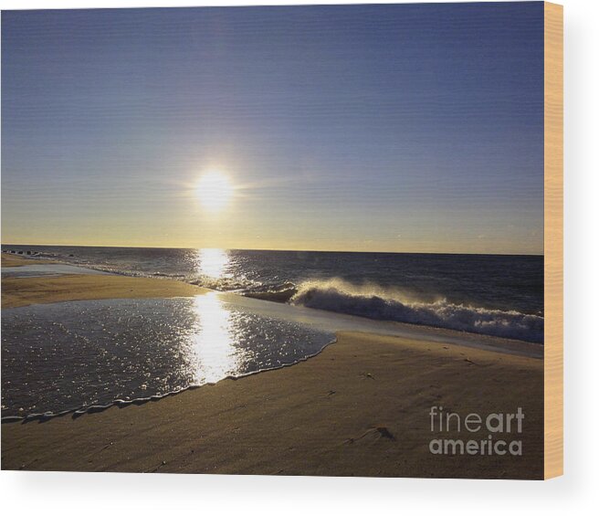 Fire Island Wood Print featuring the photograph Fire Island Sunday Morning - 13 by Christopher Plummer