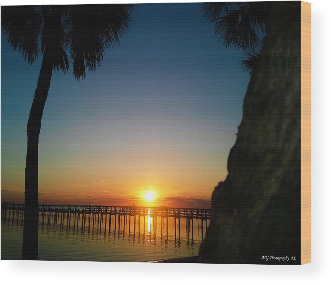 Sunrise Wood Print featuring the photograph First Rise by Marty Gayler