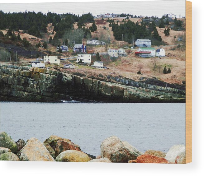 Flat Wood Print featuring the photograph Flat Rock by Zinvolle Art