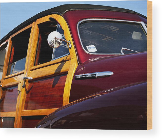 �2013 James David Phenicie Wood Print featuring the photograph Fleetmaster Woodie by James David Phenicie