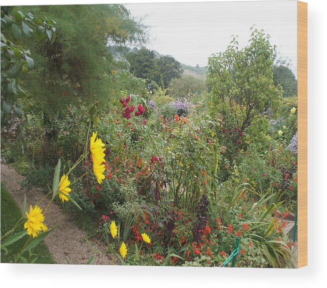 Flowers Wood Print featuring the photograph Flower Garden II by Kristine Bogdanovich