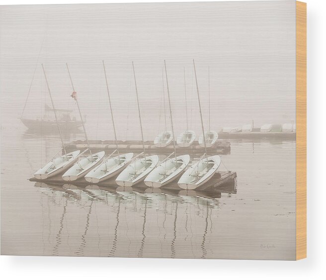 Seascape Wood Print featuring the photograph Fogged In Again by Bob Orsillo