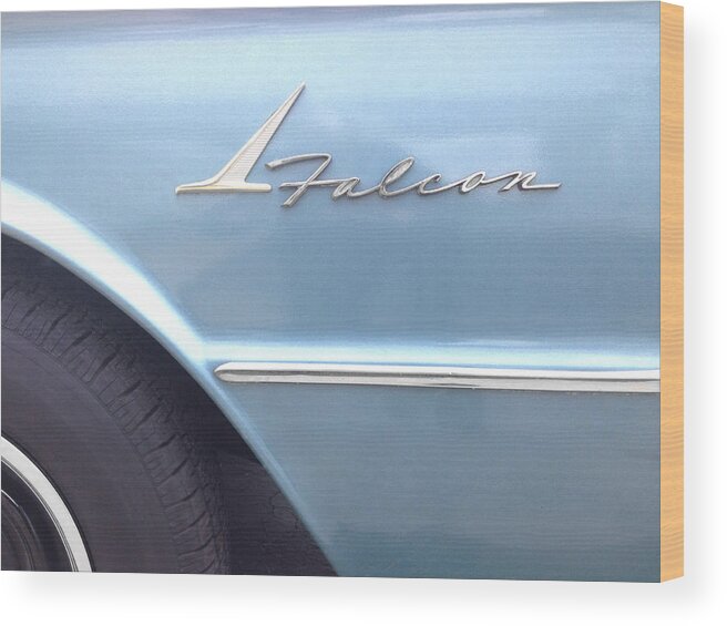 Automobile Wood Print featuring the photograph Ford Falcon 1961 by Don Spenner