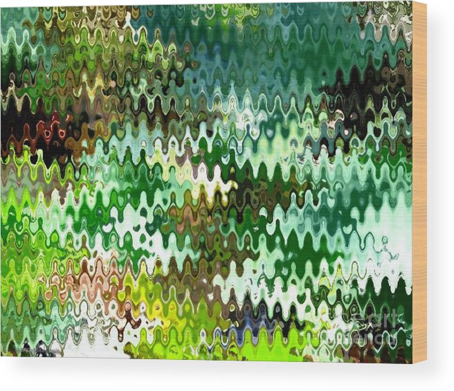 Digital Abstract Wood Print featuring the photograph Forest by Anita Lewis