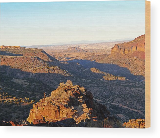 Los Alamos Wood Print featuring the photograph Forever View by Tom DiFrancesca