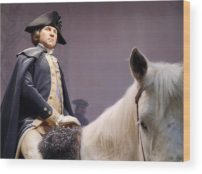 Richard Reeve Wood Print featuring the photograph George Washington by Richard Reeve