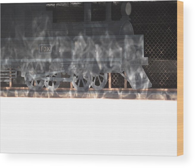 Ghost Train Wood Print featuring the photograph Ghost Train by Ingrid Van Amsterdam