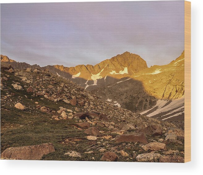 Colorado Wood Print featuring the photograph Gladstone Peak by Aaron Spong