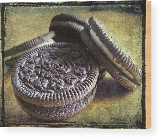 Oreo Wood Print featuring the photograph Good old Oreos by Barbara Orenya