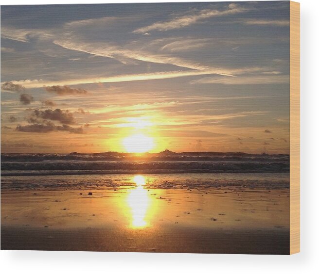 Sunrise Wood Print featuring the photograph Healing Angel by LeeAnn Kendall