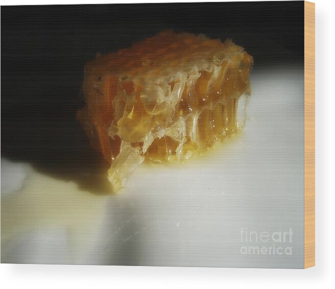 Honeycomb Wood Print featuring the photograph Honeycomb by Kristine Nora
